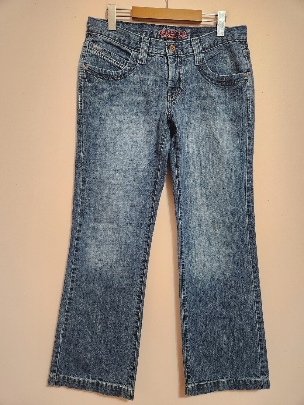 CINCH Bailey Relaxed Bootcut Jeans Y2K Western Embroidered Pockets Size 28